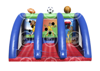 sports inflatables, interactive games, sports skill challenge, team games